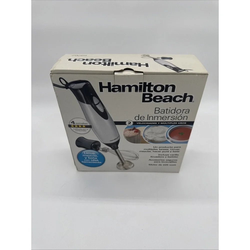 Hamilton Beach 2-Speed Hand Immersion Blender Model 59762 - NEW